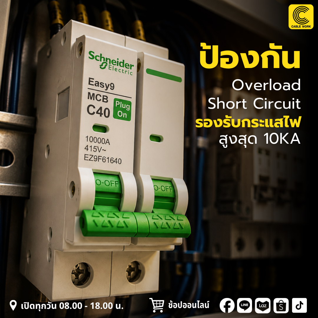Schneider "ตู้คอนซูมเมอร์ยูนิต 4 ช่อง Easy9 Plug-on รุ่น EZ9EPL104"