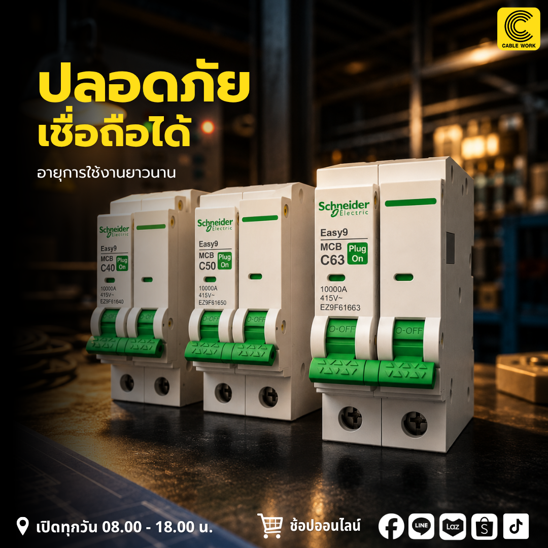 Schneider "ตู้คอนซูมเมอร์ยูนิต 4 ช่อง Easy9 Plug-on รุ่น EZ9EPL104"