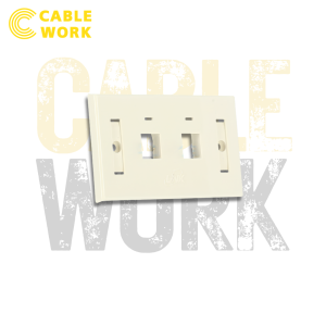 Link Face Plate (2Port) Ivory US-2002A